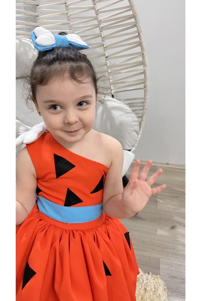Taş Devri Çakıl Kostümü 8-9 Yaş