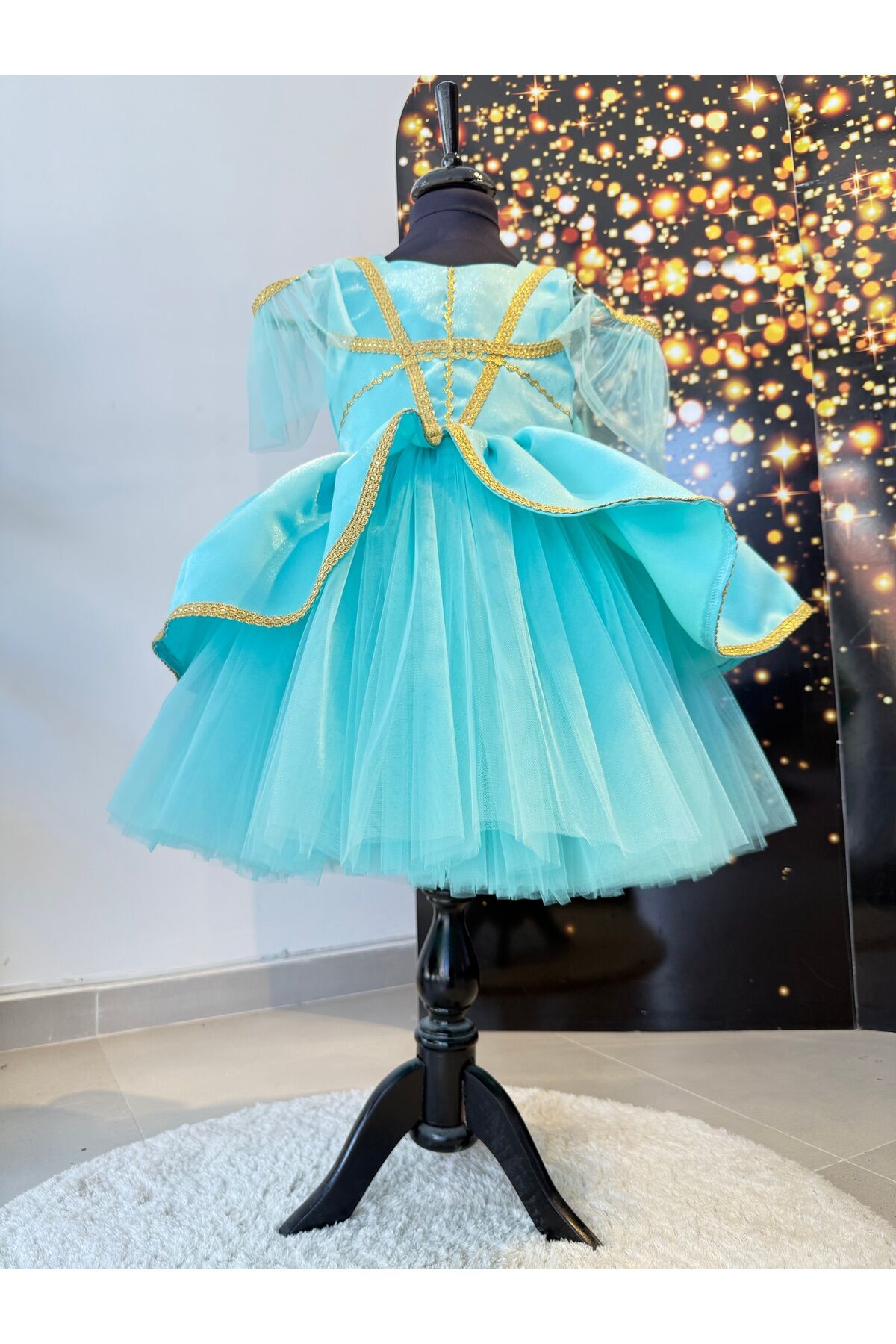 Kız Çocuk Prenses Yasemin Elbisesi, Prenses Kostüm, Parti Elbisesi