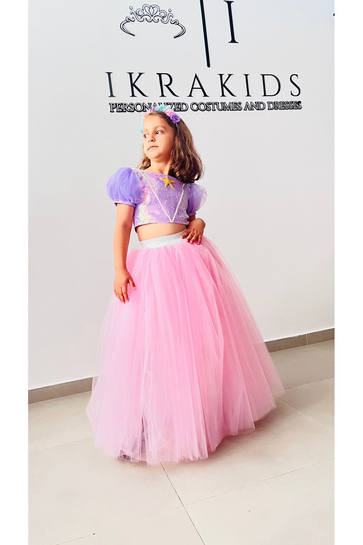 Kız Çocuk Deniz Kızı Kostümü