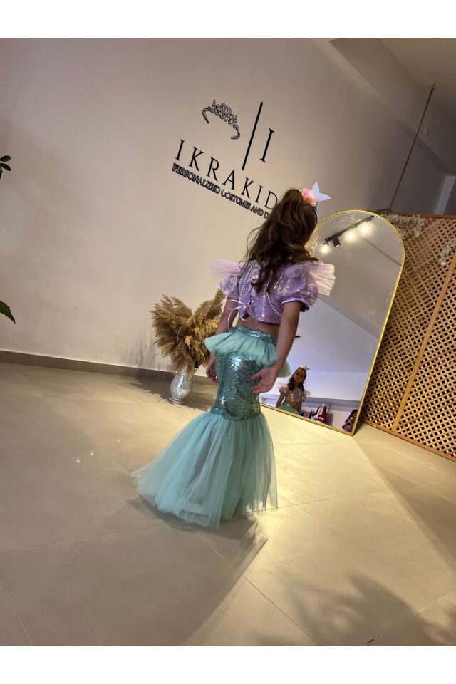 Deniz Kızı kostümü, Kız Çocuk Deniz Kızı Kostümü, Denizkızı kostüm, Yeni Model