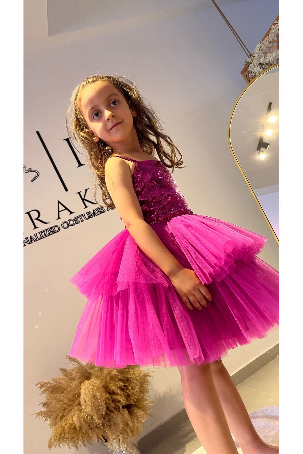 Kız Çocuk Fuşya Elbise, Kız Çocuk Abiye
