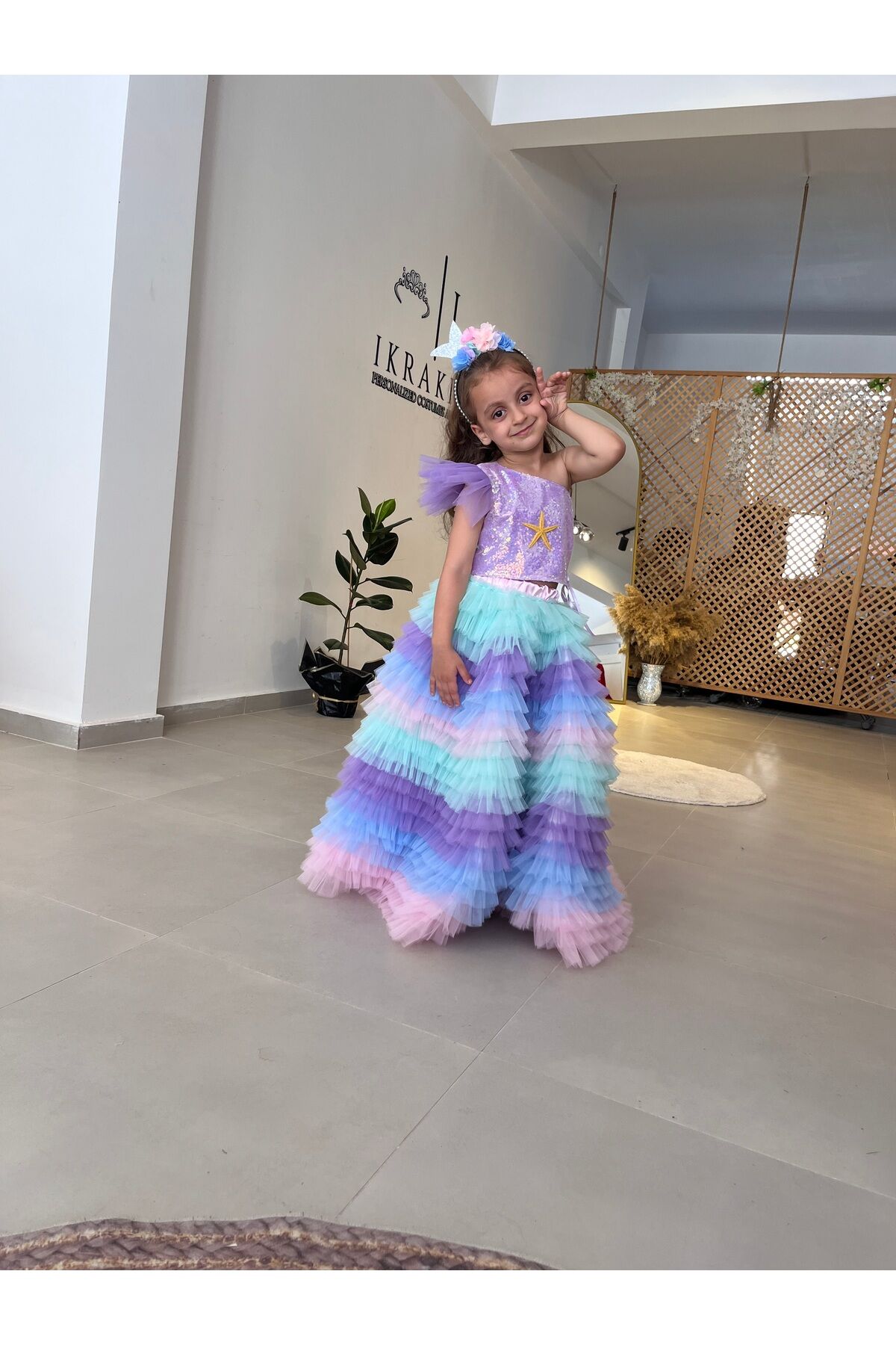 Deniz Kızı Kostümü, Deniz Kızı Elbisesi, Deniz Kızı Parti Abiye Elbisesi