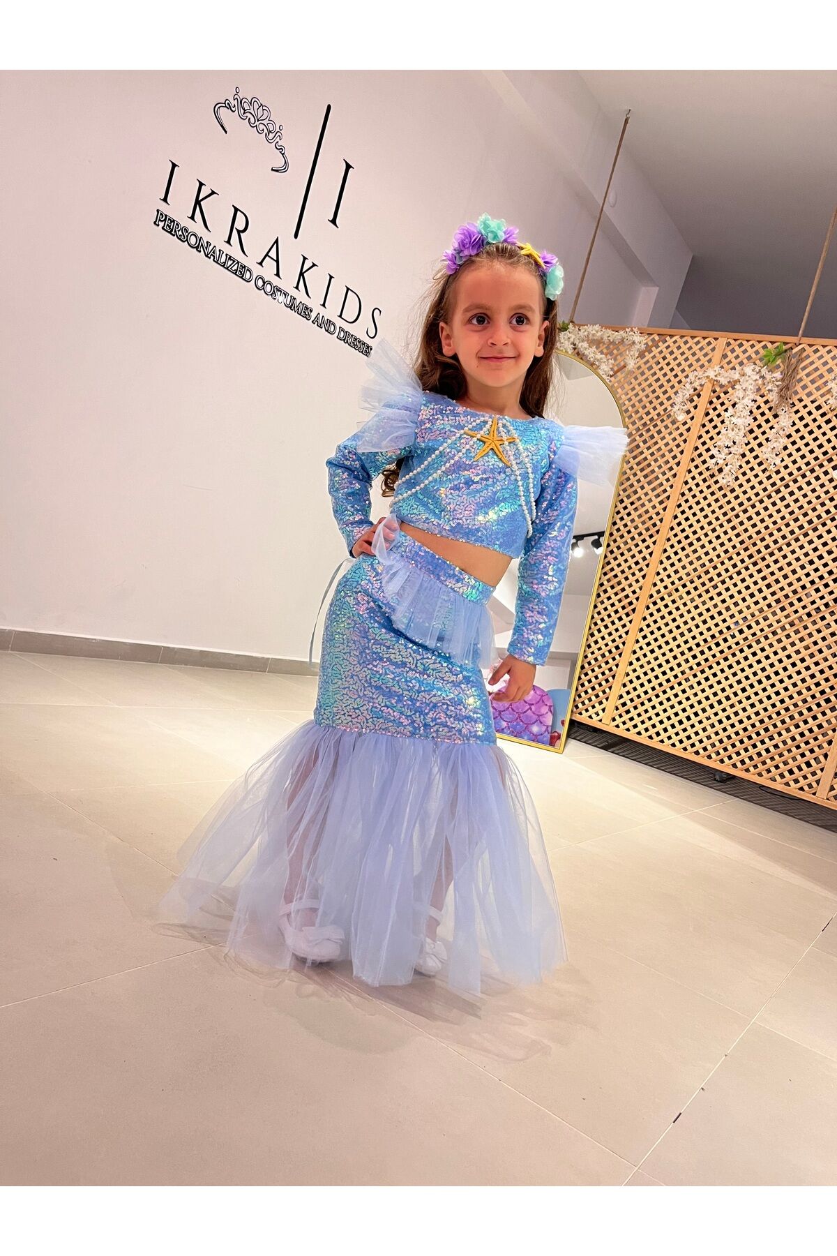 Deniz Kızı Kostümü, Kız Çocuk Deniz Kızı Elbisesi