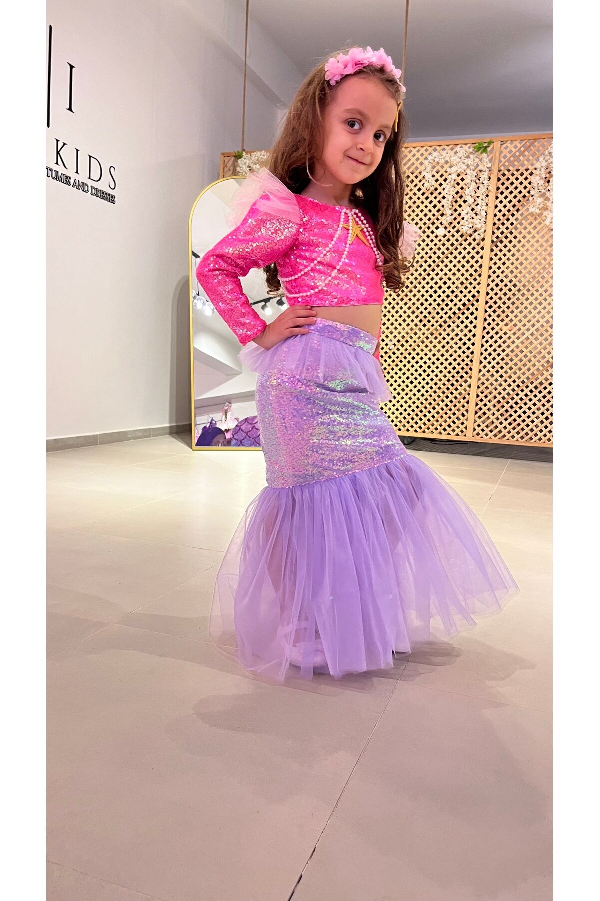 Deniz Kızı Kostümü, Kız Çocuk Deniz Kızı Elbisesi