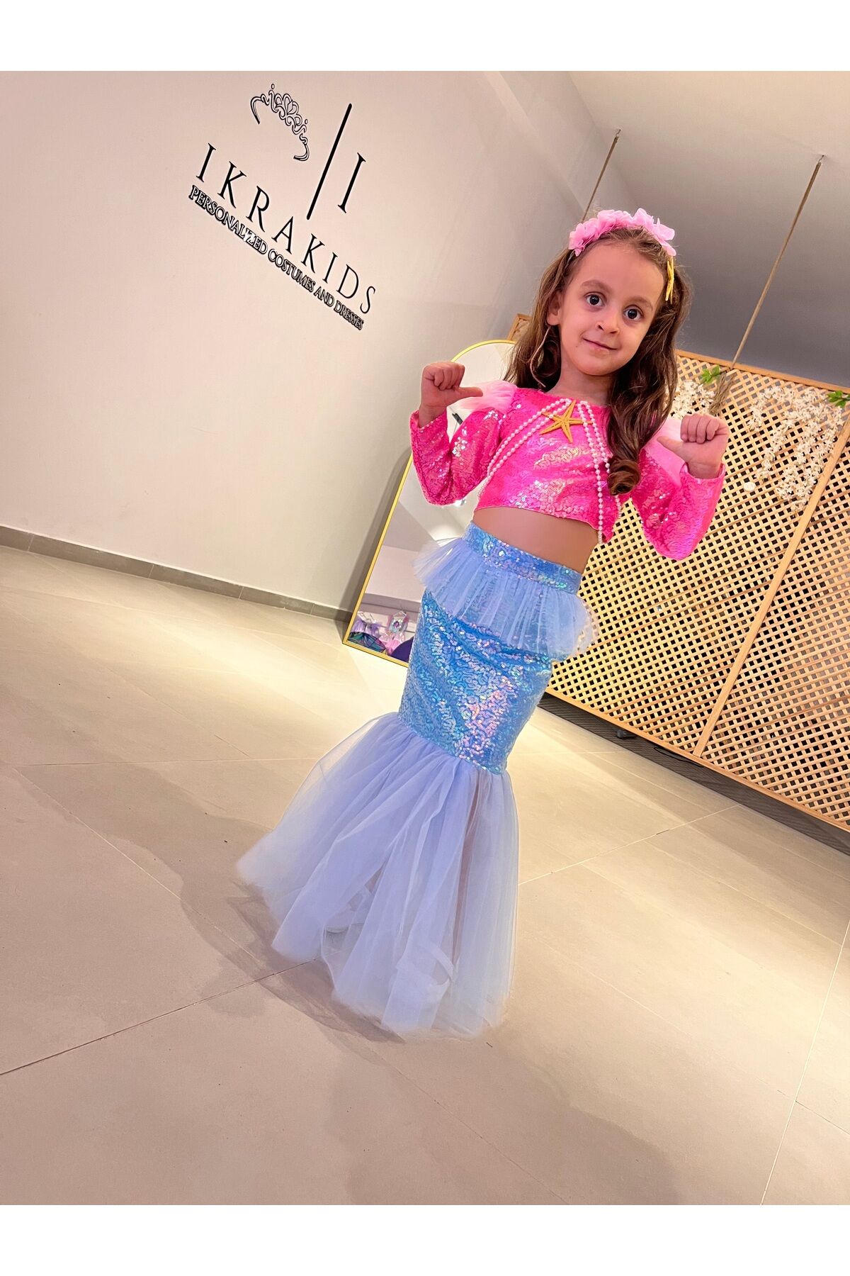 Deniz Kızı Kostümü, Kız Çocuk Deniz Kızı Elbisesi