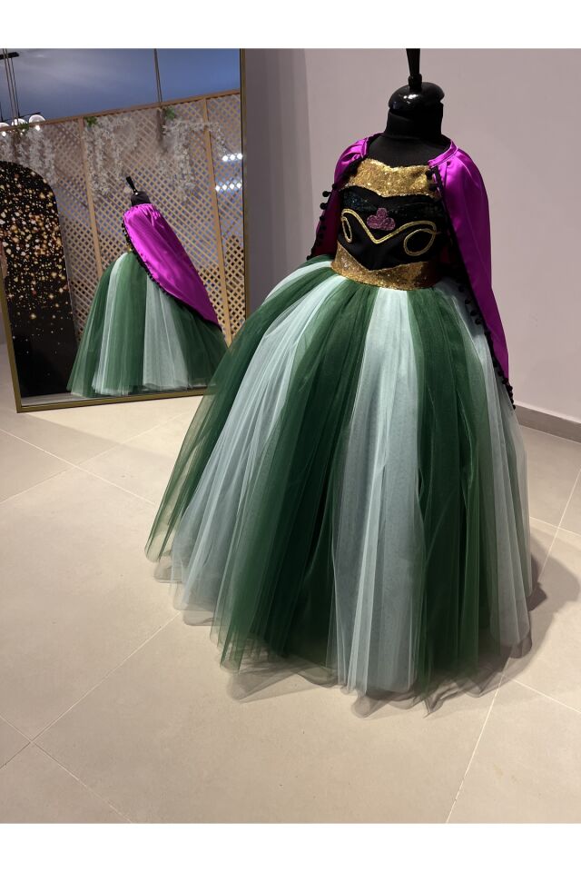 Kız Çocuk Prenses Anna Kostümü