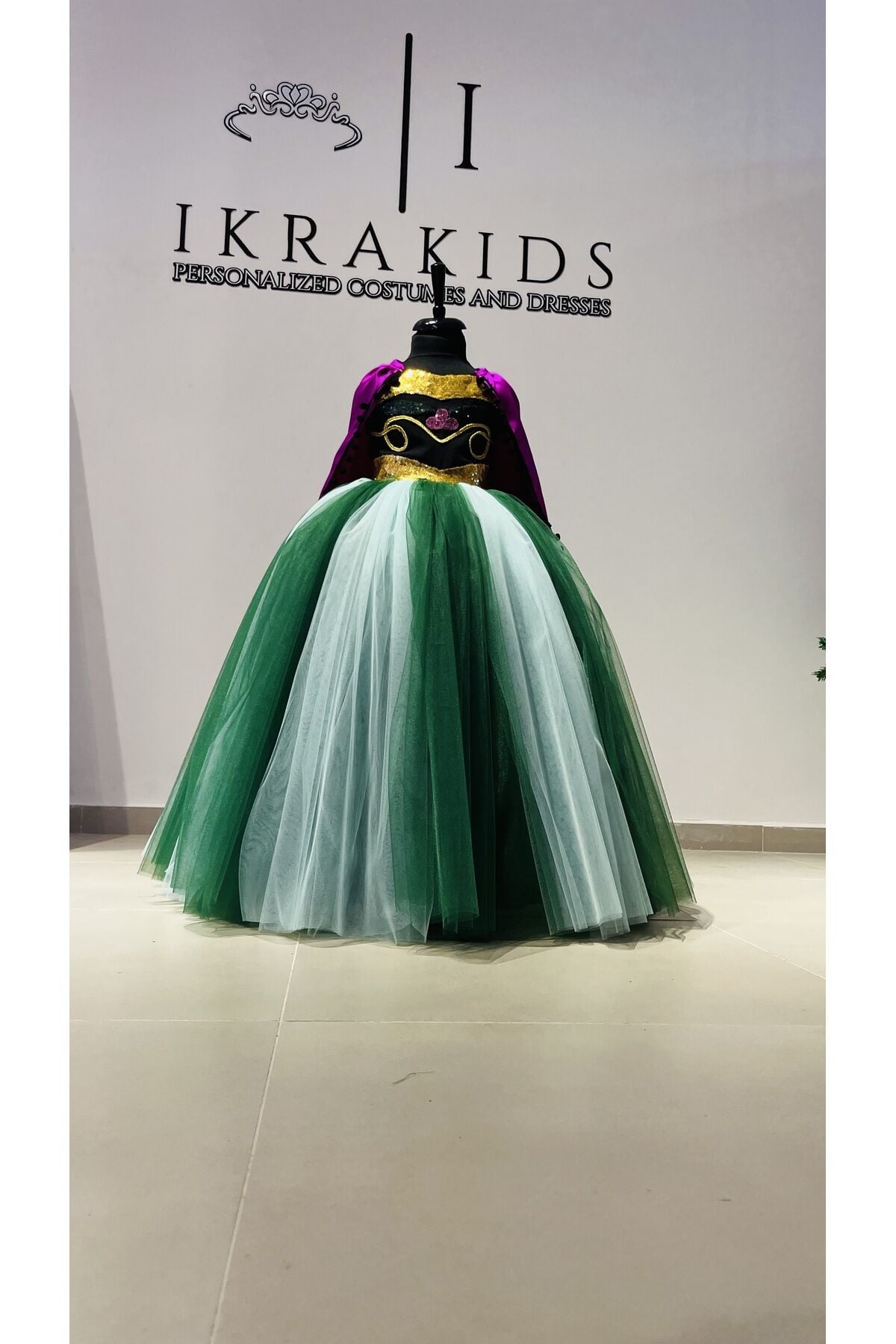 Kız Çocuk Prenses Anna Kostümü