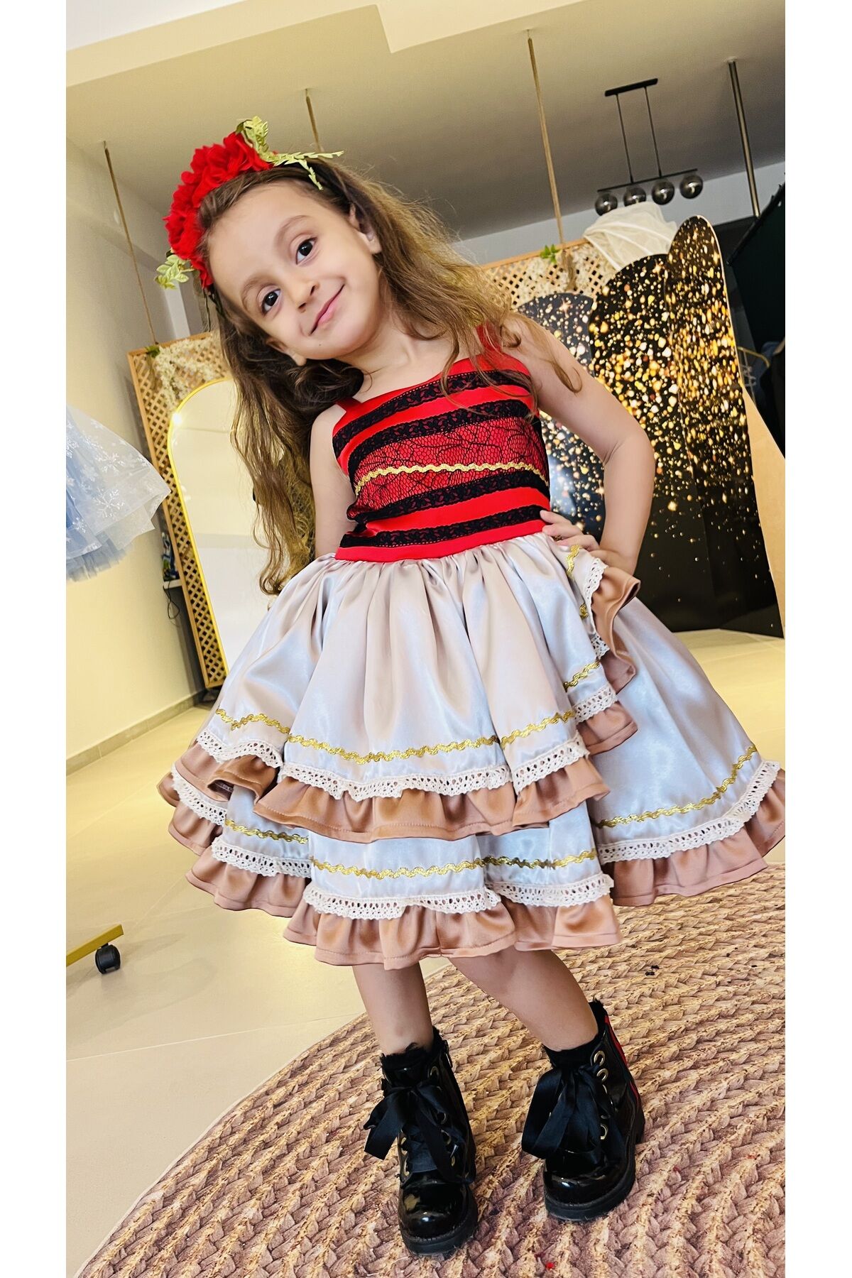 Kız Çocuk Moana Elbisesi