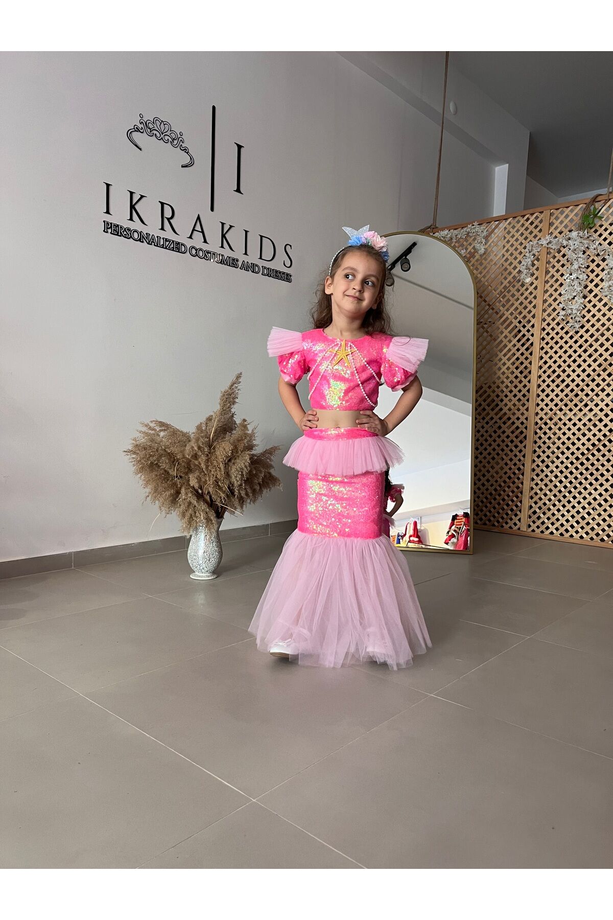 Kız Çocuk Deniz Kızı Kostümü, Deniz Kostümü, Yeni Model 9 Yaş